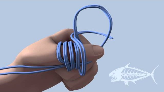 Рыболовный узел паук - Spider hicth fishing knot