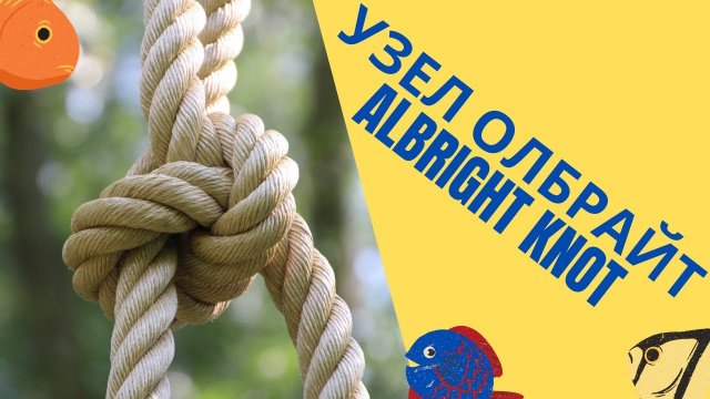Узел ОЛБРАЙТ (ALBRIGHT KNOT) Все о рыбалке. Самый надежный узел в мире !!! #shorts