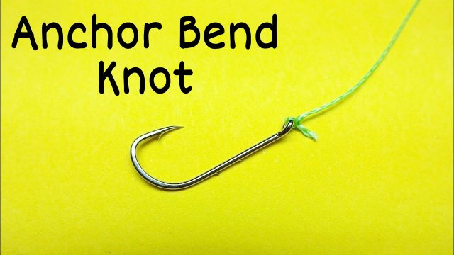 Как привязать крючок к леске узел Anchor bend. Самоделки для рыбалки. Рыболовные узлы для рыбалки